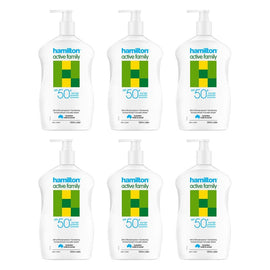 Hamilton Active Family Lotion SPF 50+ 500mL Pack of 6