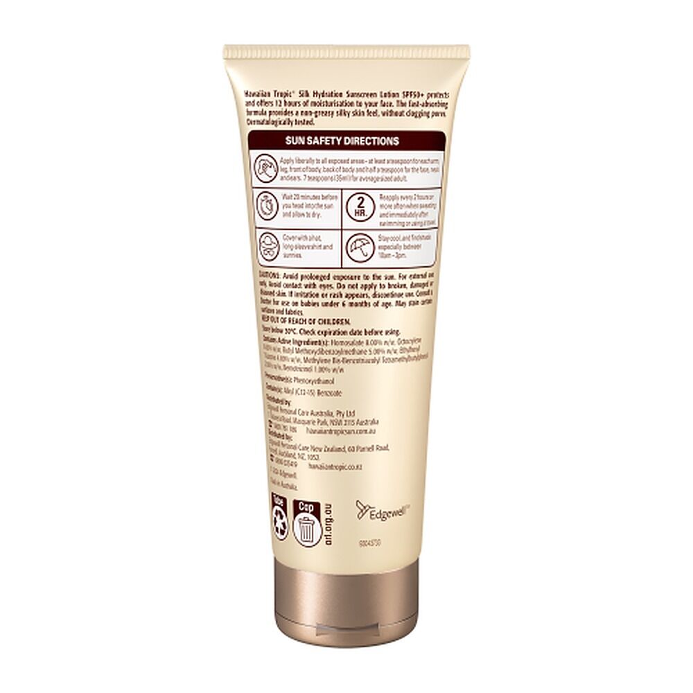 Hawaiian Tropic Silk Hydration Fragrance Free Face Sunscreen SPF50+ 100mL