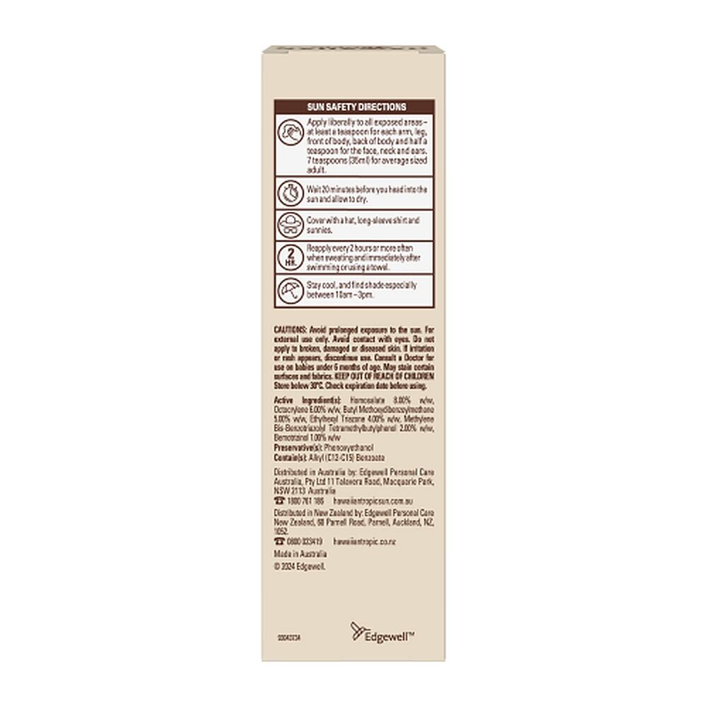 Hawaiian Tropic Silk Hydration Fragrance Free Face Sunscreen SPF50+ 100mL