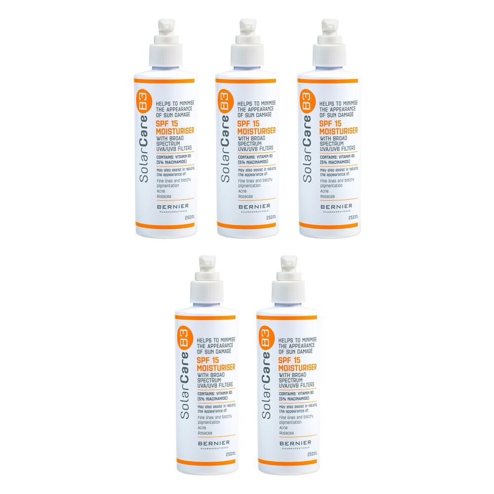SolarCare B3 SPF 15 Body Moisturiser 250mL Pack of 5