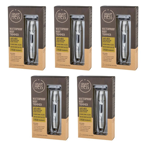 Urbane Mess Waterproof Body Trimmer Pack of 5