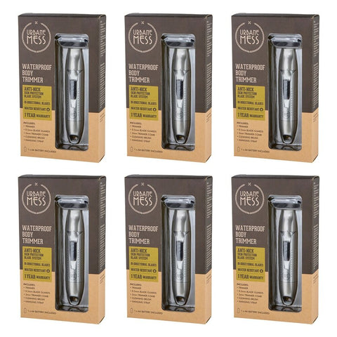 Urbane Mess Waterproof Body Trimmer Pack of 6