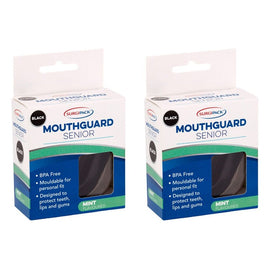 SurgiPack Mouthguard Senior Black Pack of 2