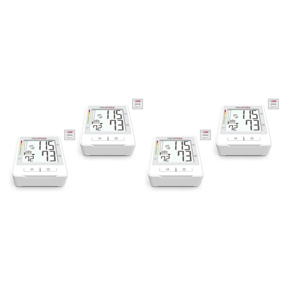 Rossmax USB Powered Blood Pressure Monitor Pack of 4