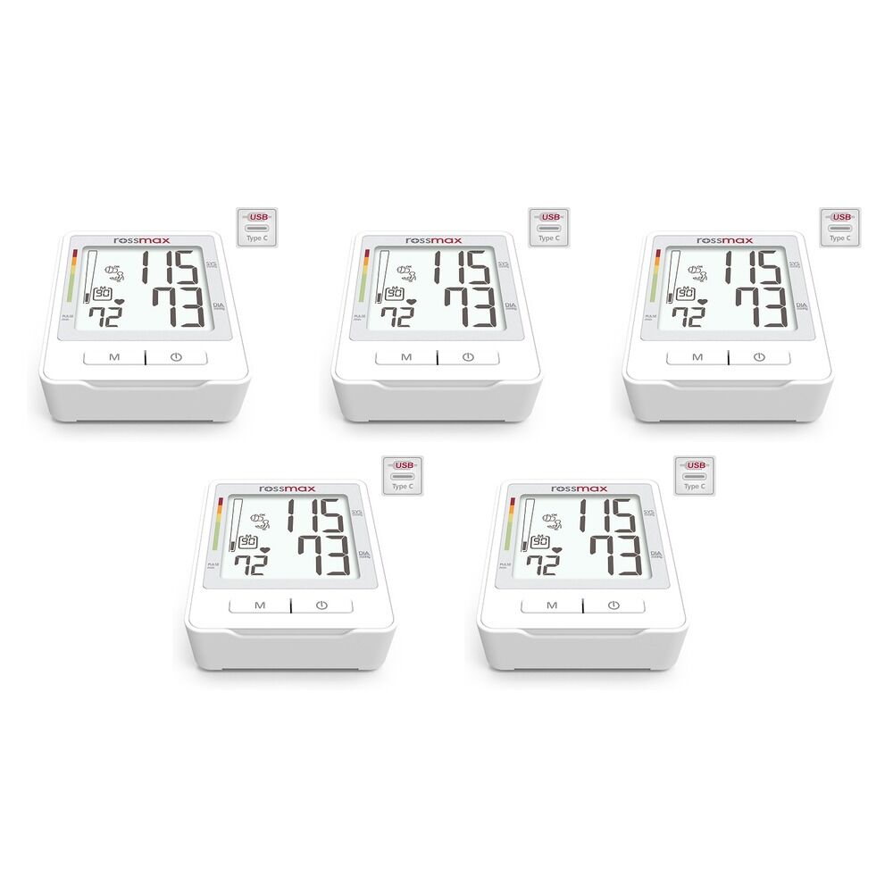 Rossmax USB Powered Blood Pressure Monitor Pack of 5
