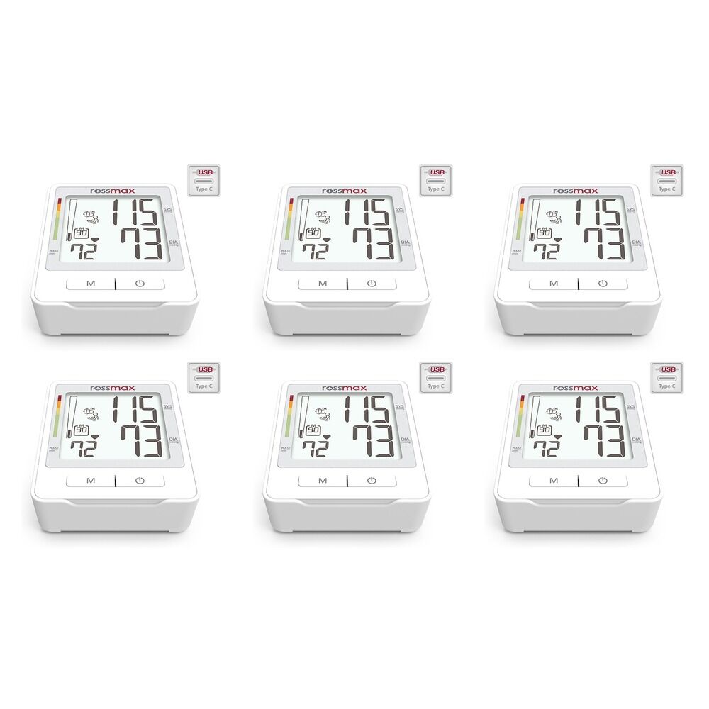 Rossmax USB Powered Blood Pressure Monitor Pack of 6