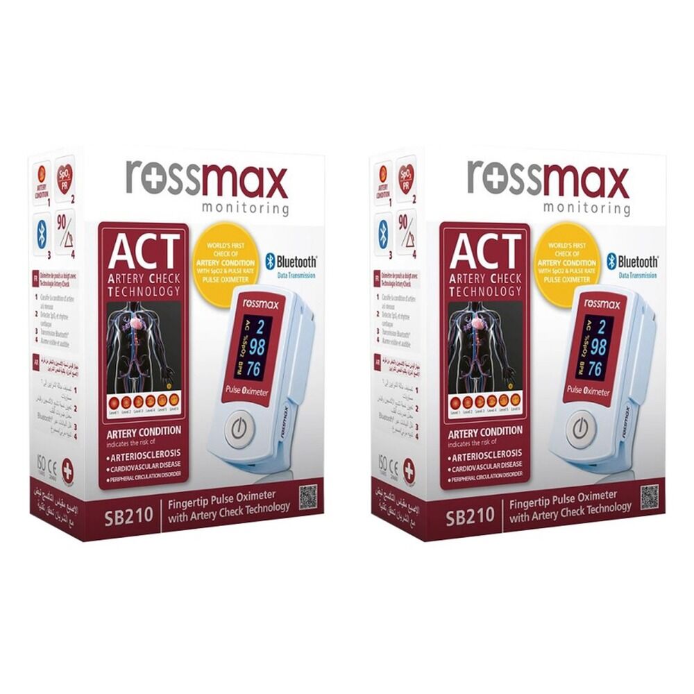 Rossmax Fingertip Pulse Oximeter Pack of 2