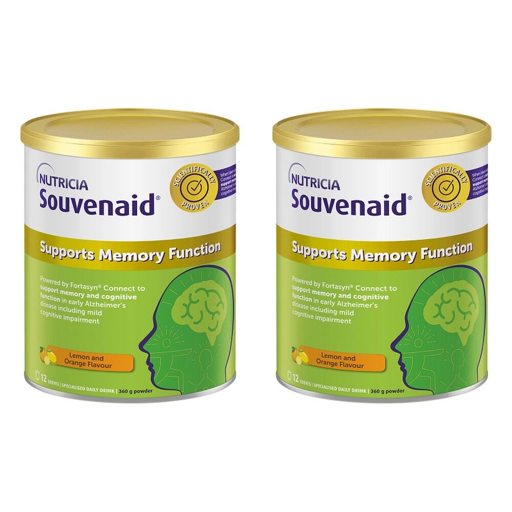 Souvenaid Lemon & Orange Flavour 360g Pack of 2