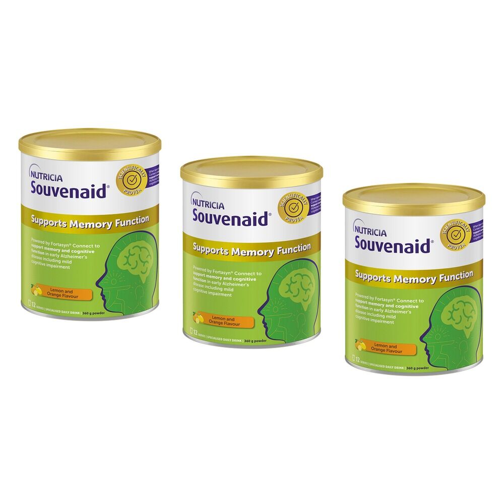 Souvenaid Lemon & Orange Flavour 360g Pack of 3