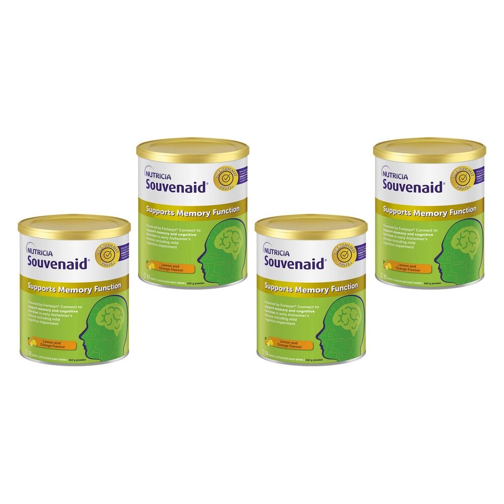 Souvenaid Lemon & Orange Flavour 360g Pack of 4