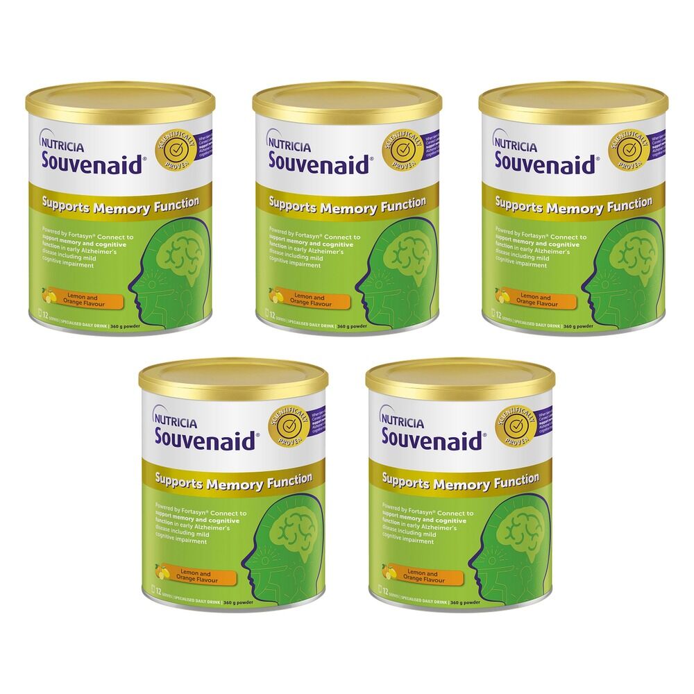 Souvenaid Lemon & Orange Flavour 360g Pack of 5