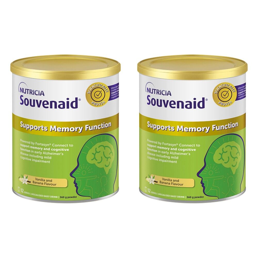Souvenaid Vanilla & Banana Flavour 360g Pack of 2