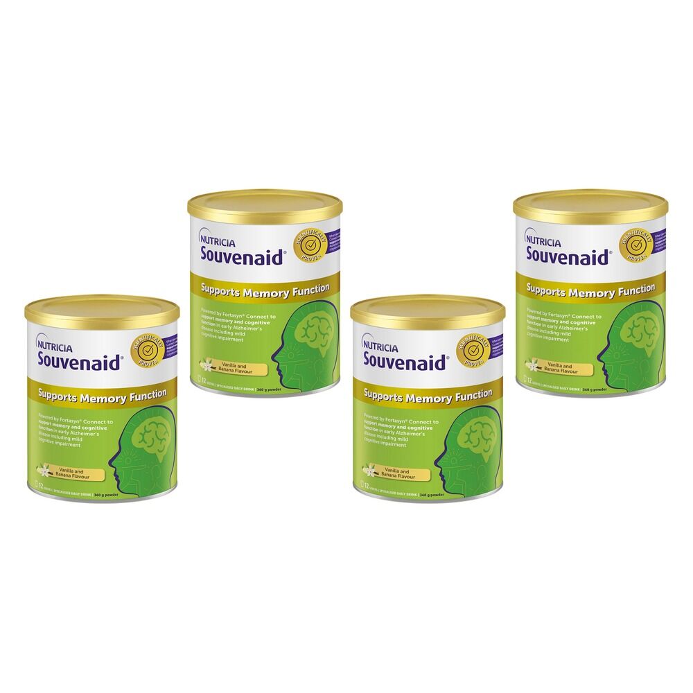 Souvenaid Vanilla & Banana Flavour 360g Pack of 4