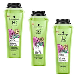 Schwarzkopf Extra Care Push Up Volume Lifting Shampoo 400mL Pack of 3