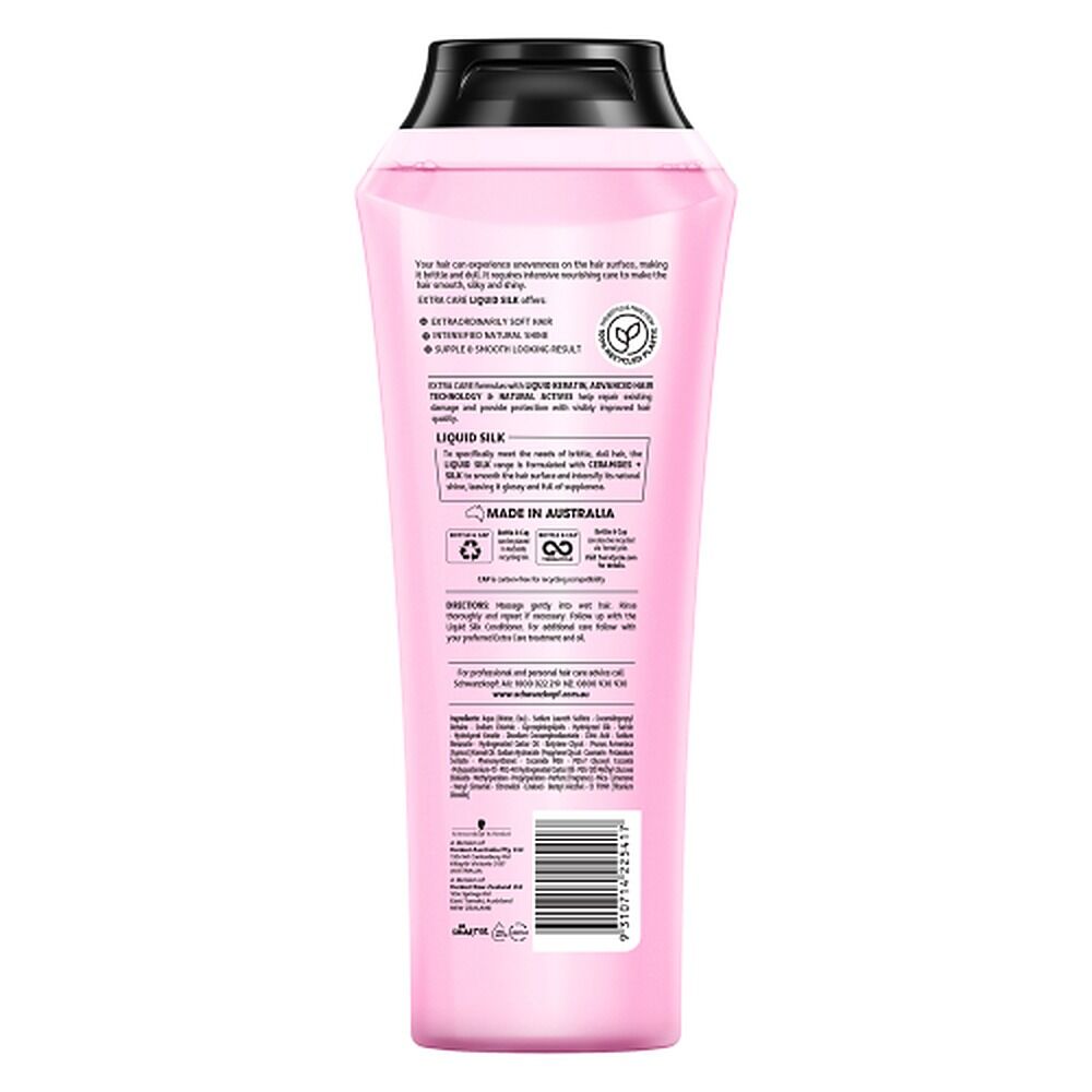 Schwarzkopf Extra Care Liquid Silk Smoothing Shampoo 400mL