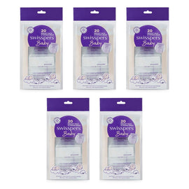 Swisspers Breast Milk Storage Bags 20 Pack Bundle of 5