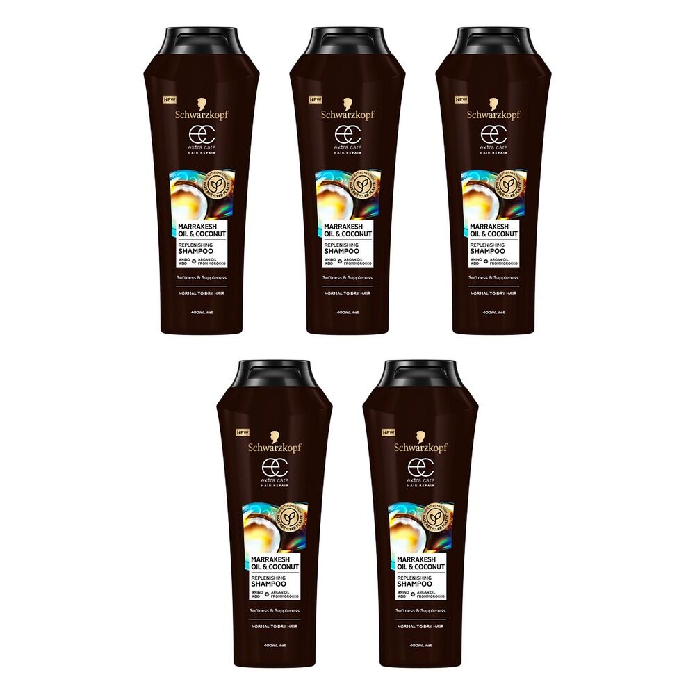 Schwarzkopf Extra Care Marrakesh Oil & Coconut Replenishing Shampoo Pack of 5