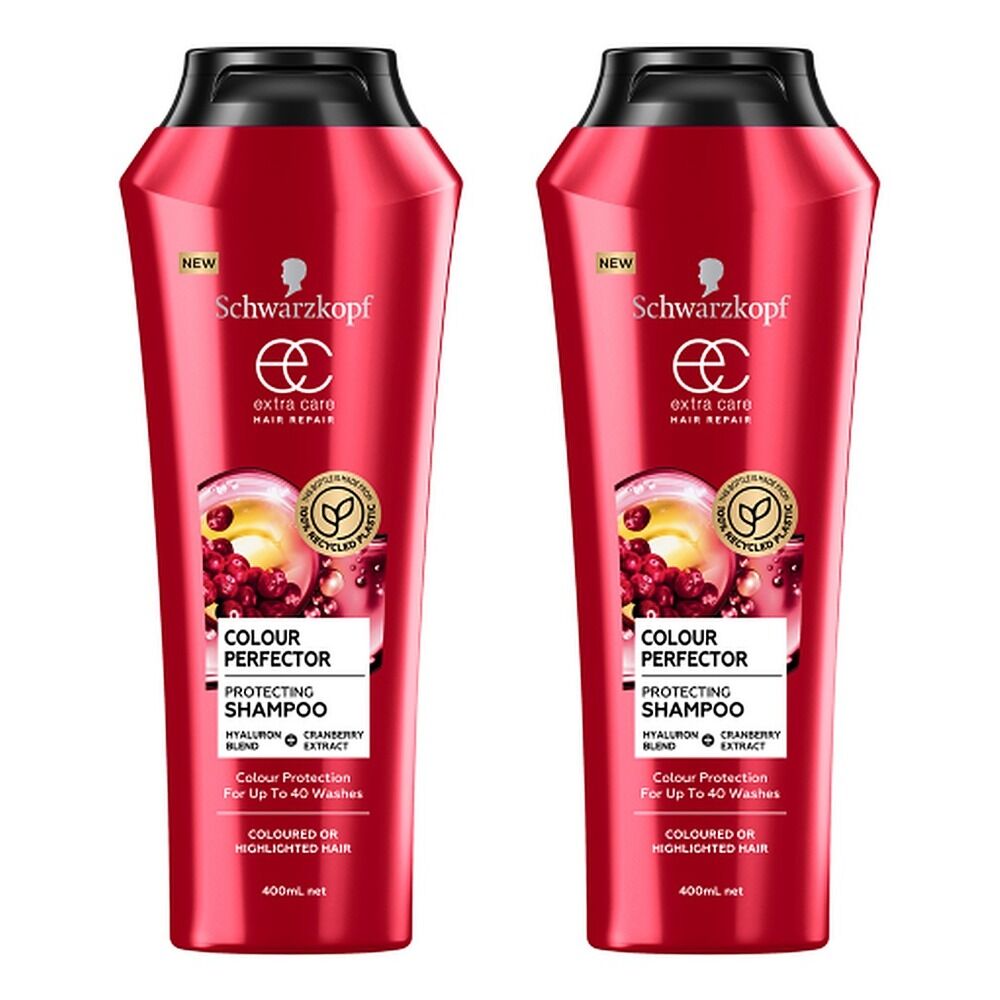Schwarzkopf Extra Care Colour Perfector Protecting Shampoo 400mL Pack of 2