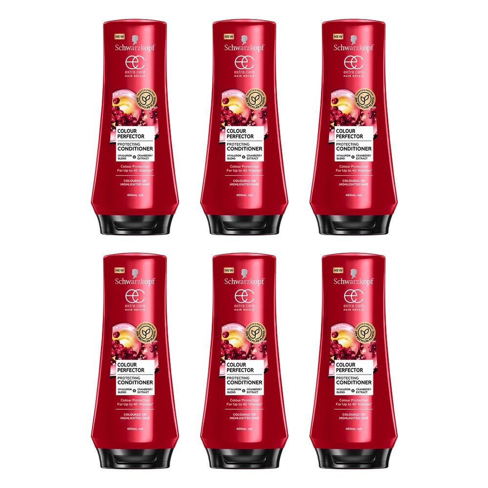 Schwarzkopf Extra Care Colour Perfector Protecting Conditioner 400mL Pack of 6