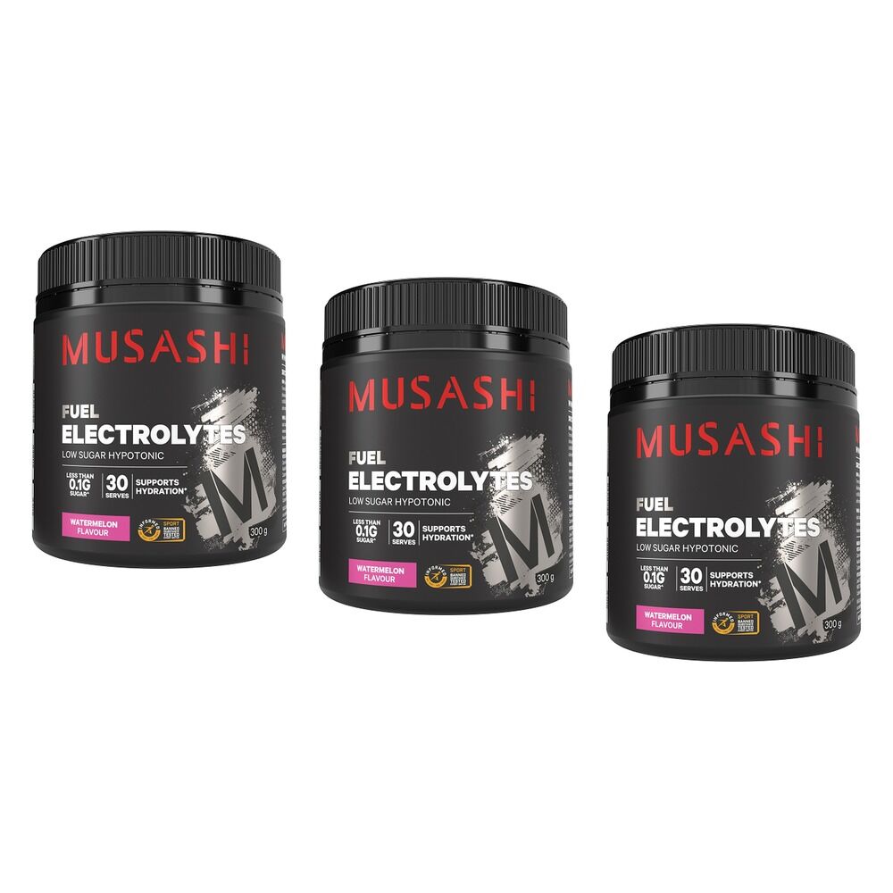 Musashi Fuel Electrolytes Watermelon 300g Pack of 3