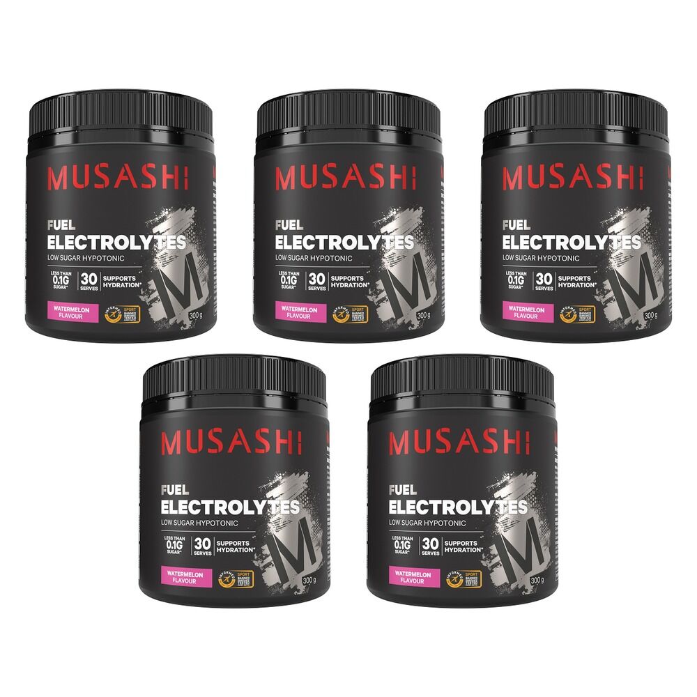 Musashi Fuel Electrolytes Watermelon 300g Pack of 5