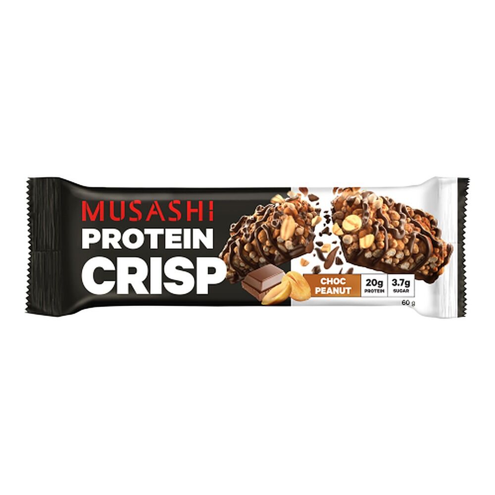 Musashi Protein Crisp Choc Peanut 60g x 12