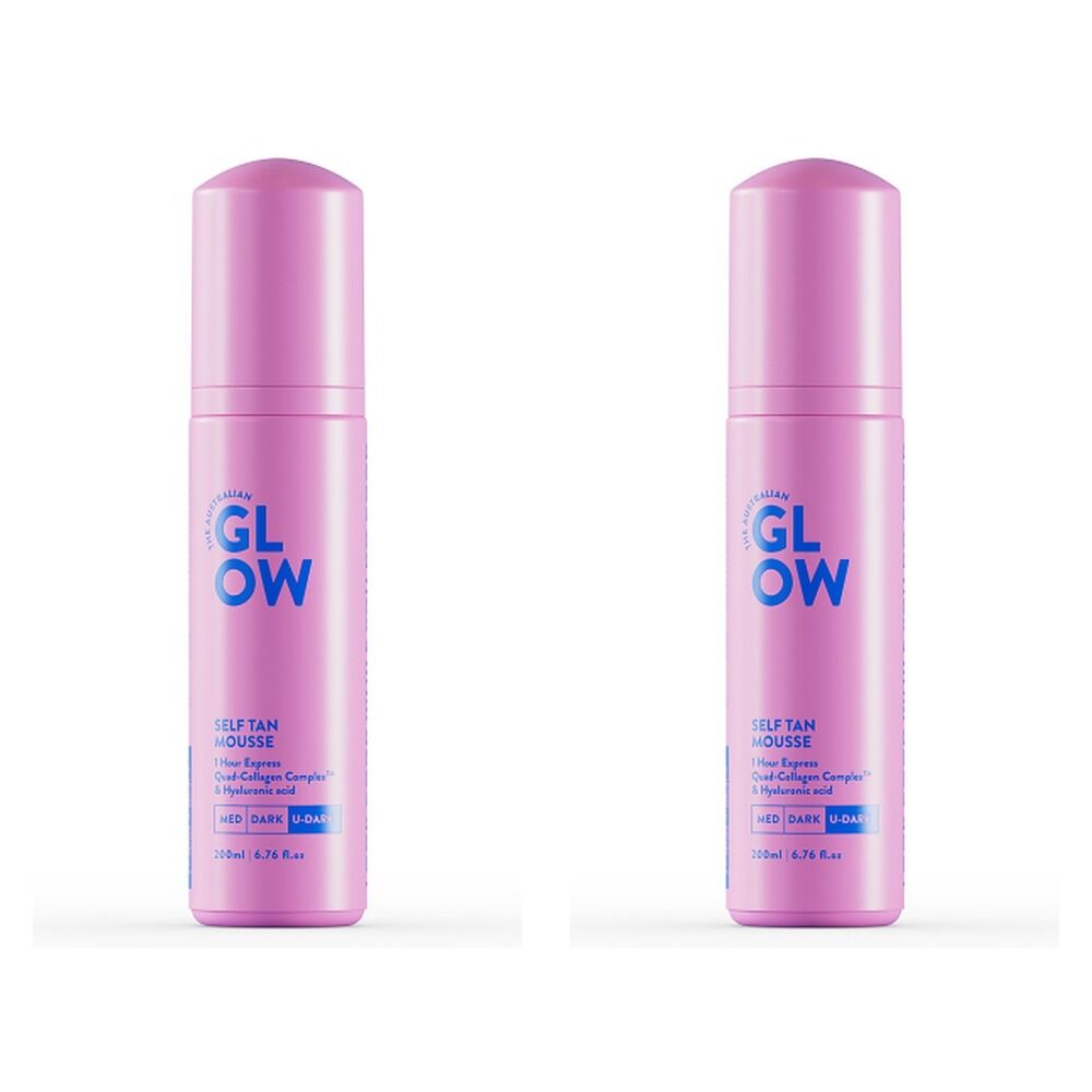 Australian Glow Self Tan Mousse Ultra Dark 200mL Pack of 2