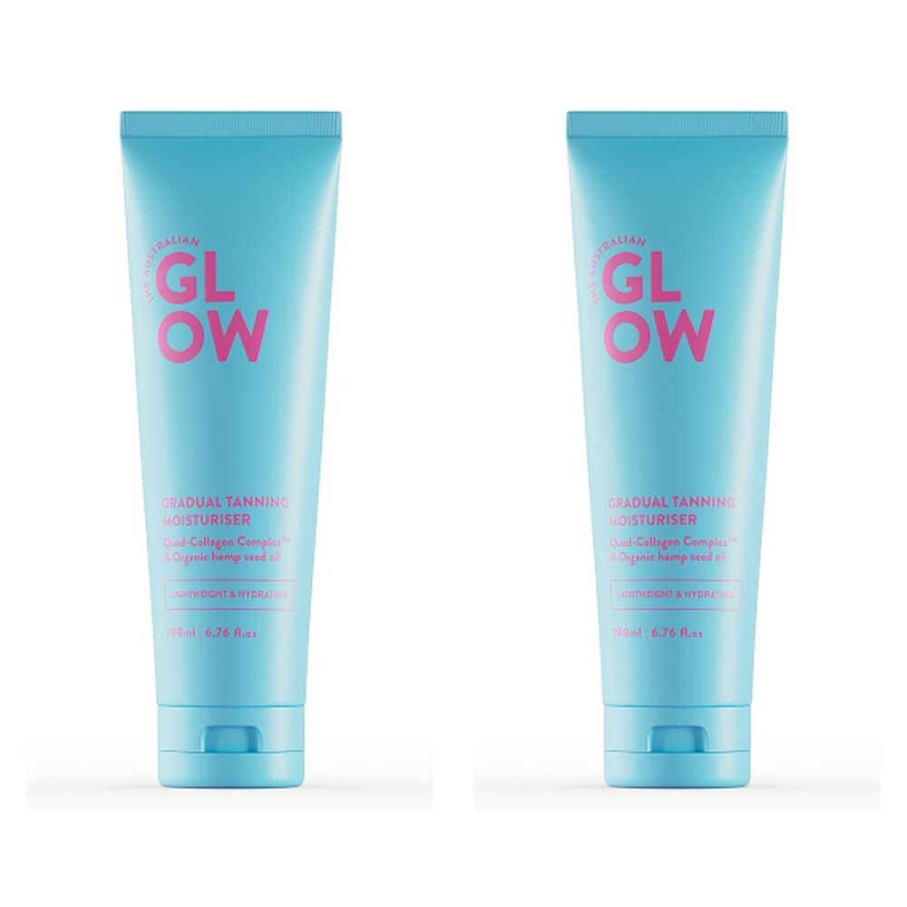 Australian Glow Gradual Tanning Moisturiser 200mL Pack of 2