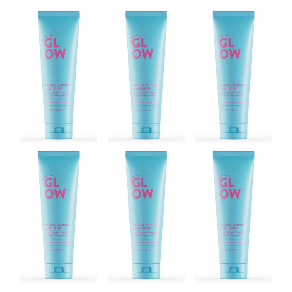 Australian Glow Gradual Tanning Moisturiser 200mL Pack of 6