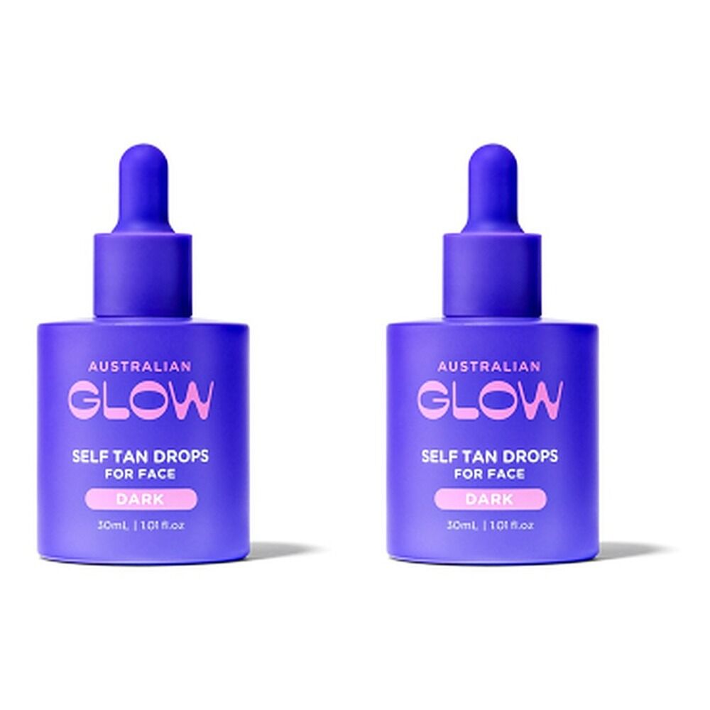 Australian Glow Self Tan Drops Dark 30mL Pack of 2