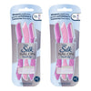 Schick Silk Salon Touch Up Disposable Razors 3 Pack Bundle of 2