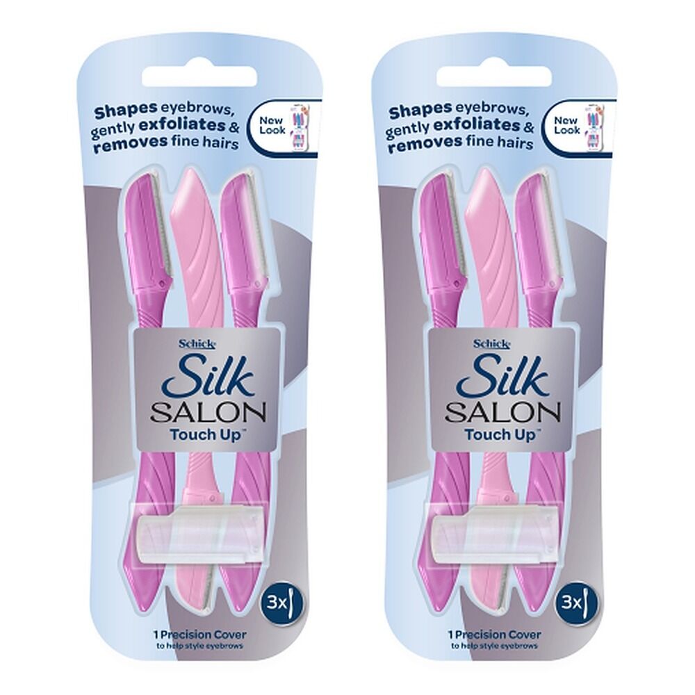 Schick Silk Salon Touch Up Disposable Razors 3 Pack Bundle of 2