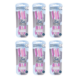 Schick Silk Salon Touch Up Disposable Razors 3 Pack Bundle of 6