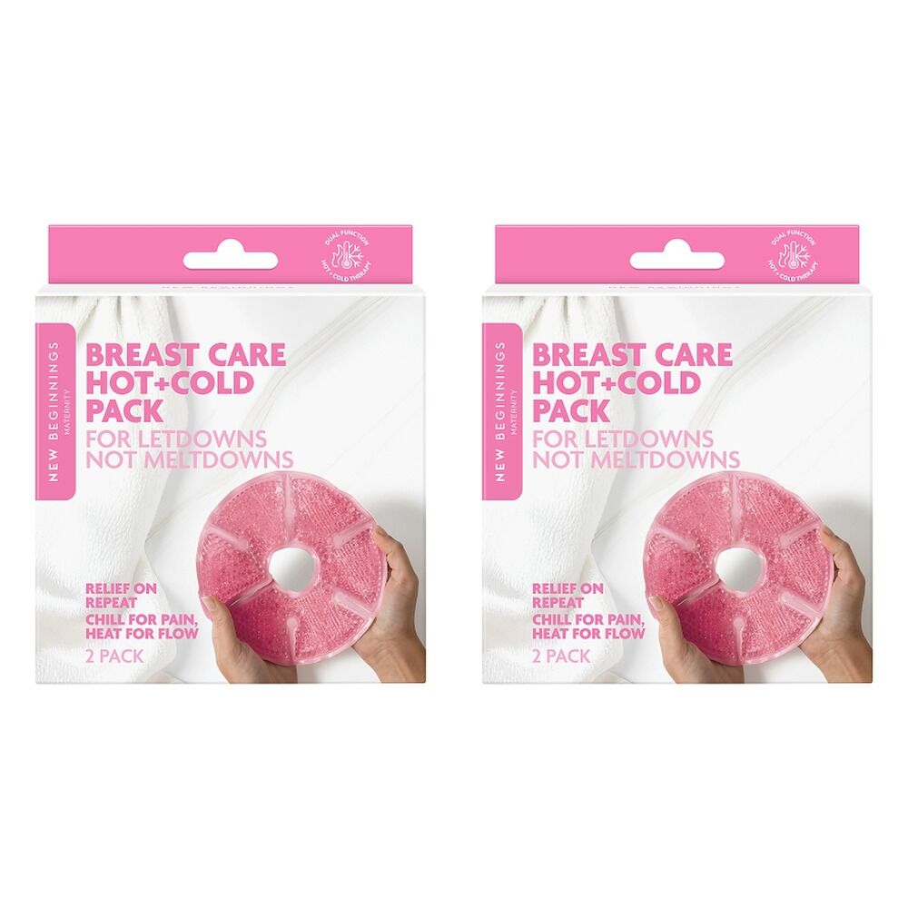 New Beginnings Breast Care Hot & Cold Packs, 2 Pack Bundle of 2