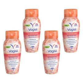 Vagisil Scentsitive Scents Peach Blossom Intimate Wash 240mL x 3 Bundle of 4