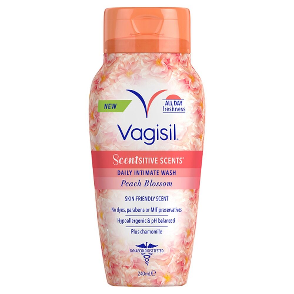 Vagisil Scentsitive Scents Peach Blossom Intimate Wash 240mL x 3
