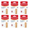 Elastoplast Plastic Strip Plasters 20 Pack Bundle of 6