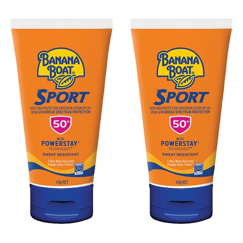 Banana Boat Sport Sunscreen Lotion SPF50+ 40g Pack of 2