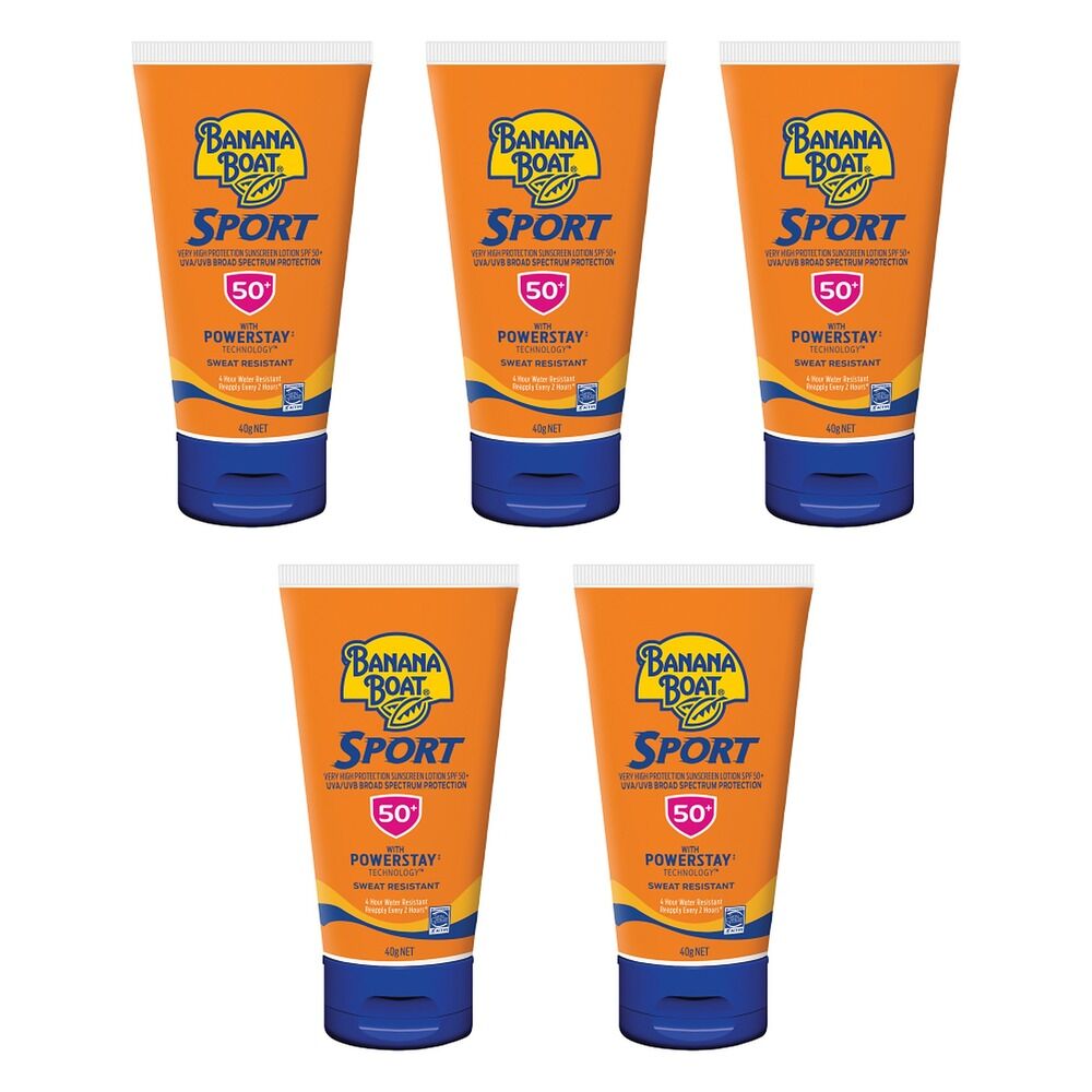 Banana Boat Sport Sunscreen Lotion SPF50+ 40g Pack of 5