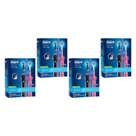 Oral-B Pro 2 Dual Handle Him & Her Electric Toothbrush Pack of 4