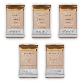 JSHealth Beauty Bar Nourish + Glow Peanut Butter Crunch 45g x 12 Bundle of 5