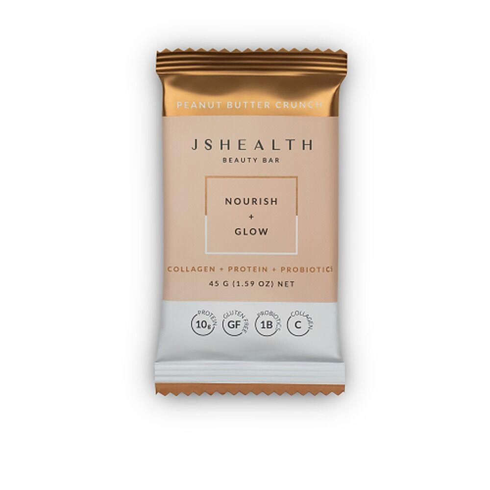JSHealth Beauty Bar Nourish + Glow Peanut Butter Crunch 45g
