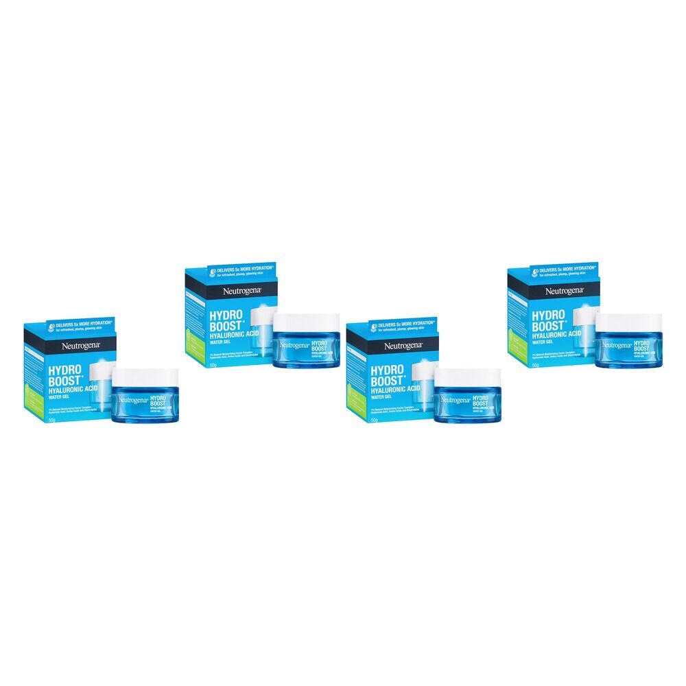 Neutrogena Hydro Boost Hyaluronic Acid Water Face Gel 50g Pack of 4