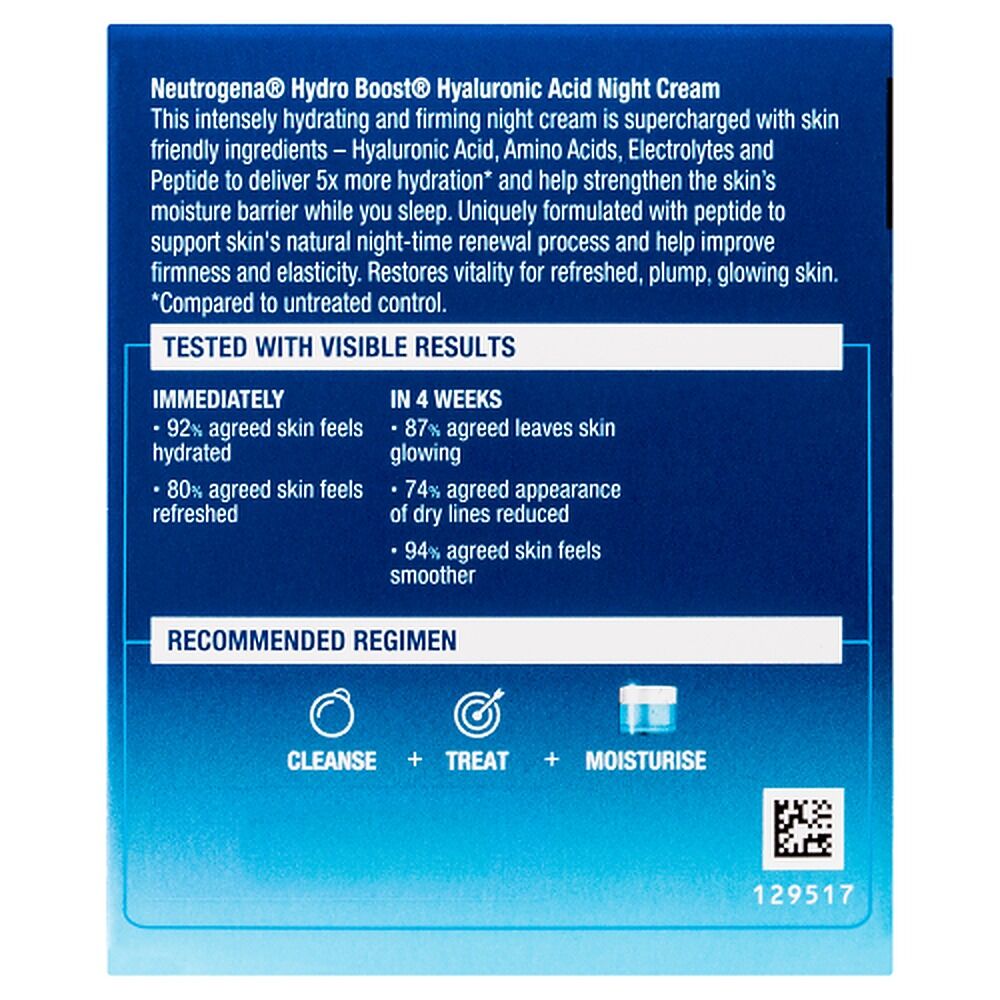 Neutrogena Hydro Boost Hyaluronic Acid Night Face Cream 50g