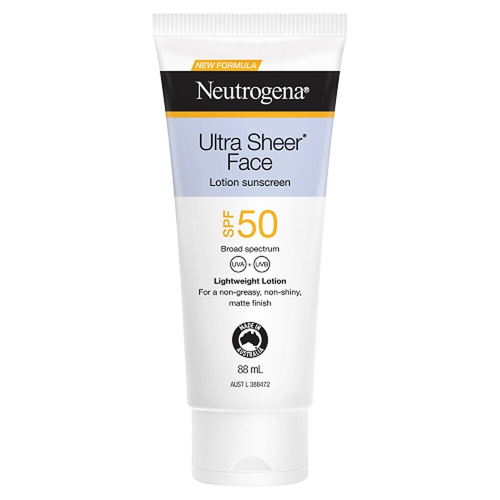 Neutrogena Ultra Sheer Face Lotion Sunscreen SPF50 88mL