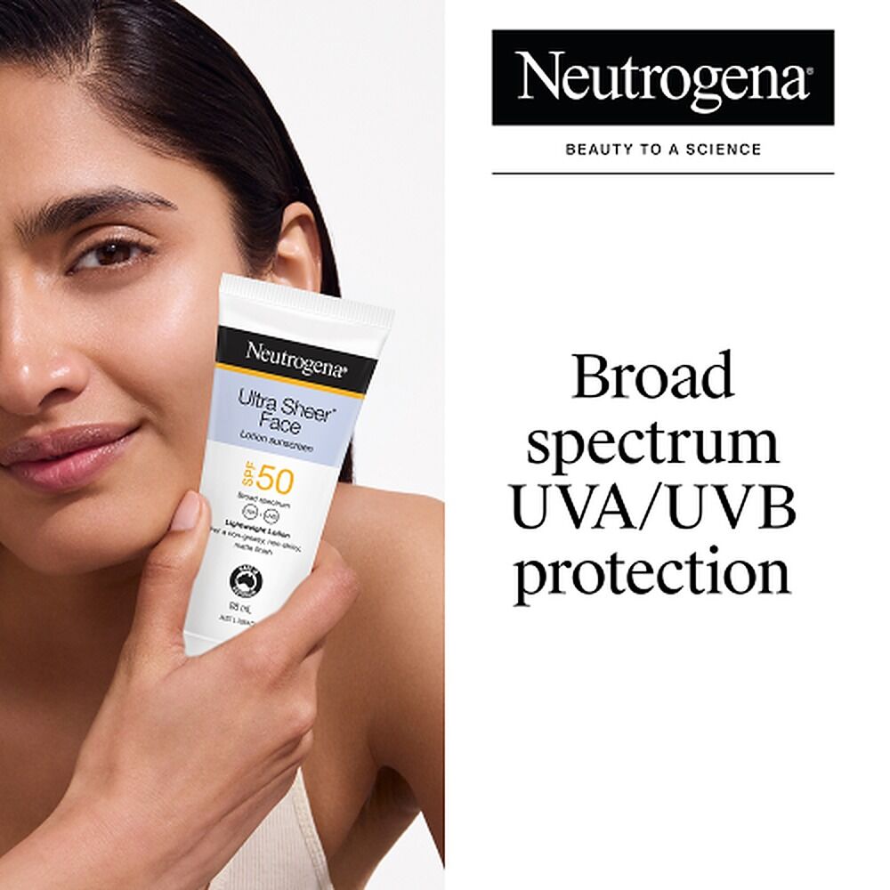 Neutrogena Ultra Sheer Face Lotion Sunscreen SPF50 88mL