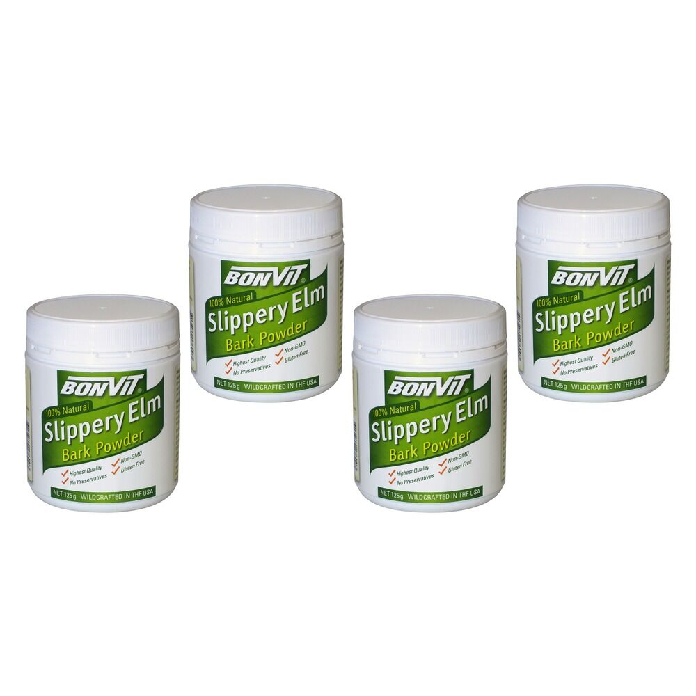 Bonvit Slippery Elm Bark Powder 125g Pack of 4