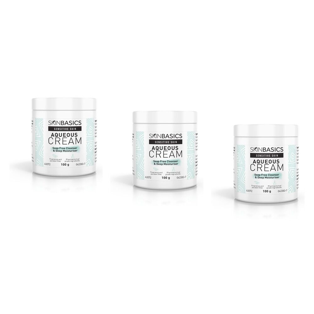 Skin Basics Aqueous Cream Jar 100g Pack of 3