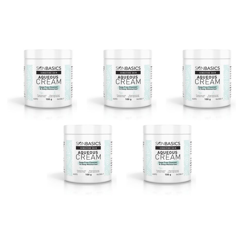 Skin Basics Aqueous Cream Jar 100g Pack of 5
