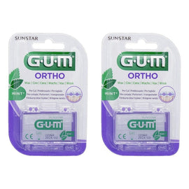 G.U.M Orthodontic Wax Mint Pack of 2